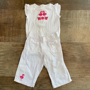 Gymboree flamingo outfit